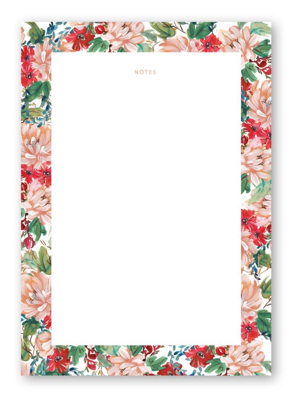 Notepad - Summer floral