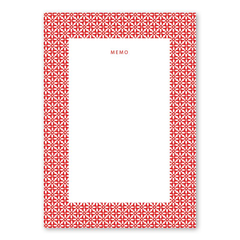 Notepad - Red tiles