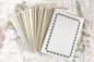 Preview: Notecards - Vintage-set with frames, classic edition, 160 pieces