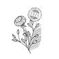 Preview: Stempel - Blume mit Postzeichen