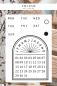 Preview: clear stamp set with perpetual calendar for journals and planner. calendar set for every day and year