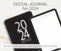 Preview: Digital Journal 2024, fully hyperlinked, with different stickers and covers, individuel PNGs and PDFs, compatible with GoodNotes and other