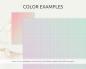 Preview: Digitales Papier Set - Kariertes Papier in 15 Farbverläufen auf A4, A5, Letter, Half Letter
