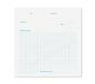 Preview: Note sheets - To-From-Message, cyan, grid on transparent paper