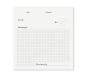Preview: Note sheets - To-From-Message, black, grid on transparent paper