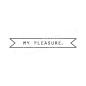 Preview: Rubber stamp - My pleasure