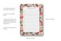 Preview: Notepad A6 Checklist, To do List, Summer floral