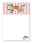 Preview: Notepad A6, Memo Pad, Poppy Love Striped