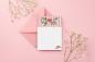 Preview: Notepad A6, Memo Pad, Poppy Love Striped