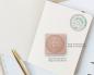 Preview: rubber stamp perpetual calendar as circle in an undated journal