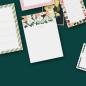 Preview: Personalisierter Notizblock A5, Hellebores oben
