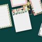 Preview: Personalisierter Notizblock A5, Hellebores oben