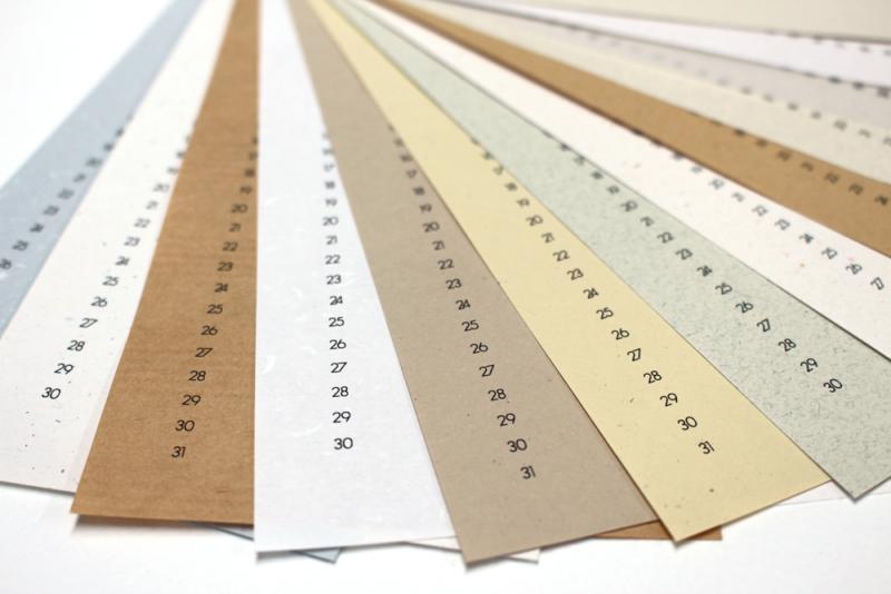 Minimalistischer immerwährender Kalender