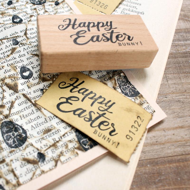 Rubber stamp - Happy easter bunny!