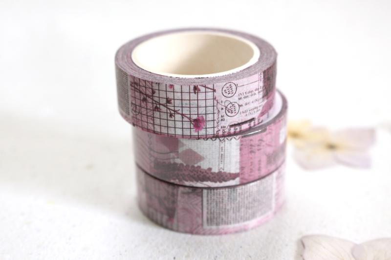 Washi Tape - Pink Ephemera