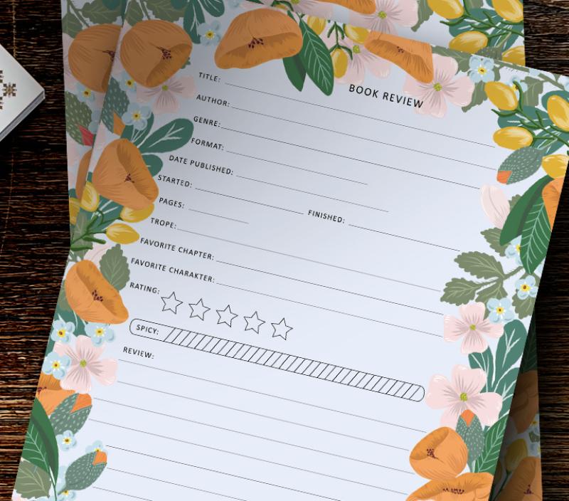 Notepad - Book Review, A5