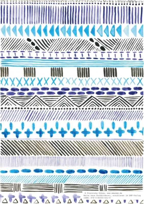 Pattern "Blue and black folklore"