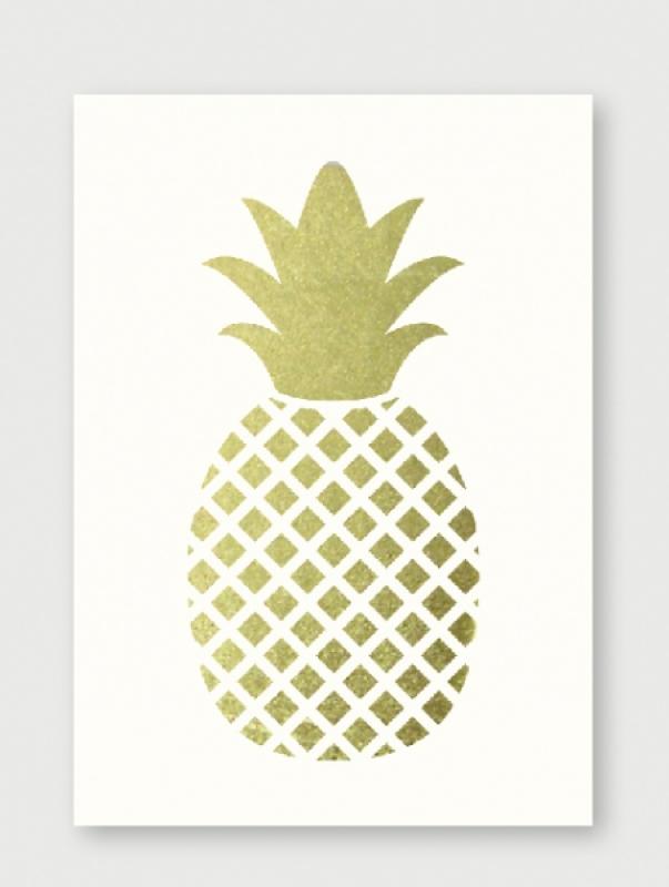 Original - "Golden Pineapple" Print