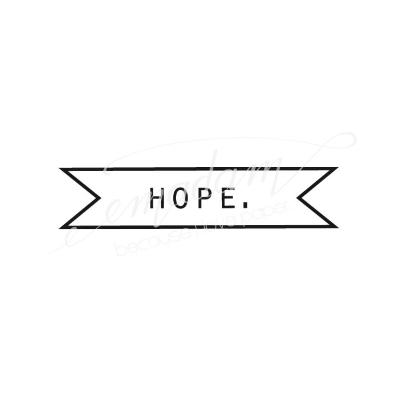 Rubber stamp - Hope