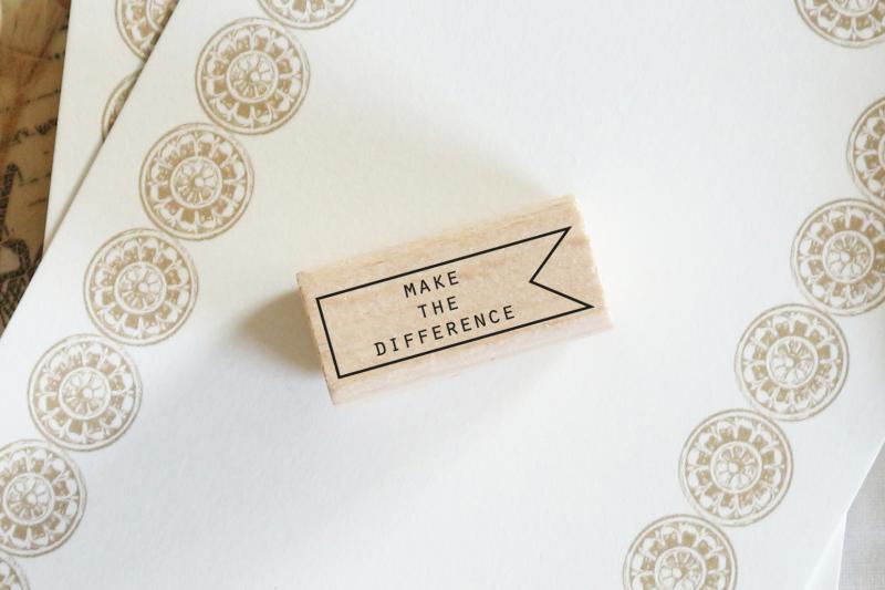 Rubber stamp - Make the difference