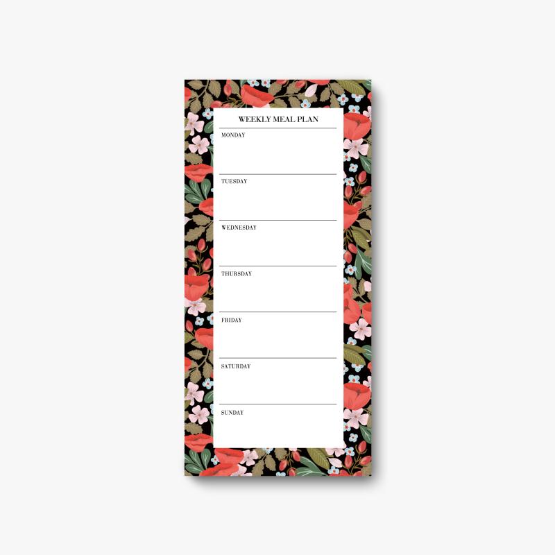 Notepad - Weekly meal plan, Summer Paradise 50 sheets