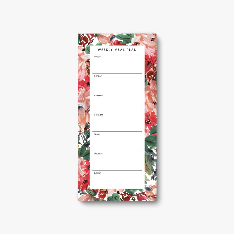 Notepad - Weekly meal plan, Summer Paradise 50 sheets