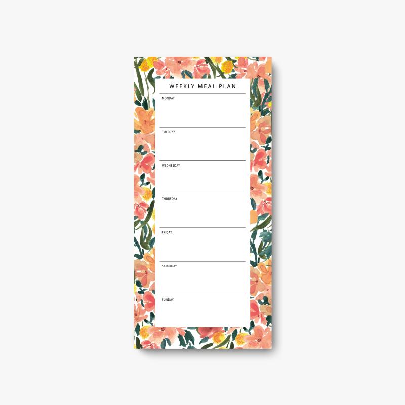 Notepad - Weekly meal plan, Summer Paradise 50 sheets