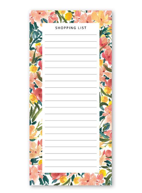 Notepad - Shopping List, Grocceries List, Summer Paradise