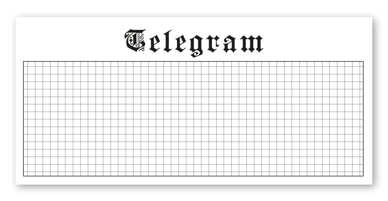 Notepad - Telegram Graph Paper - Extraordinary stationery