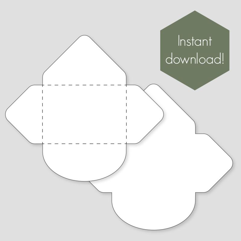 Schneiddatei - Mini-Briefumschlag und 3 Polka-Dot Muster