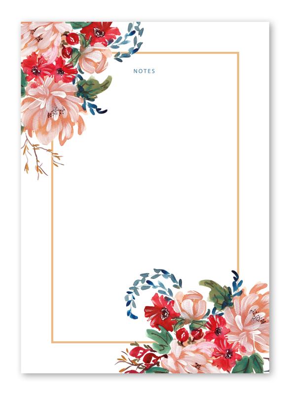 Notepad - Summer Floral 2