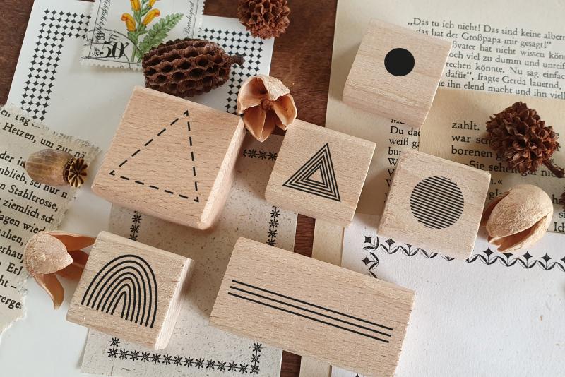 Rubber stamp set - Graphic elements no. 1