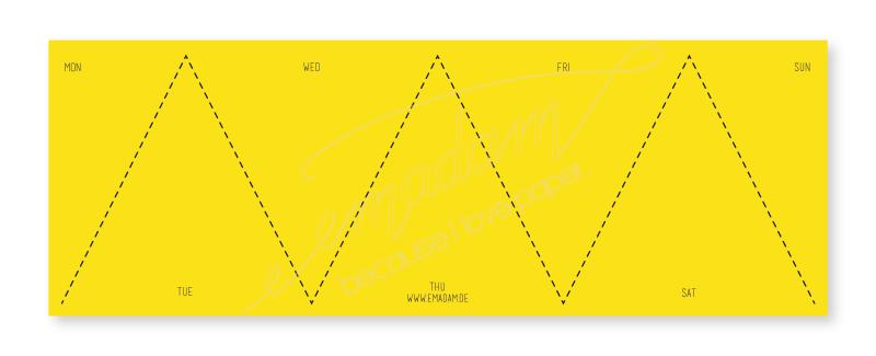 notizbloc wochenplaner zick zack