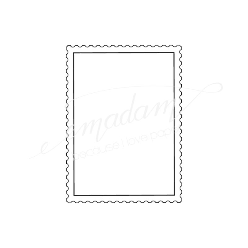 Rubber stamp - Post stamp frame