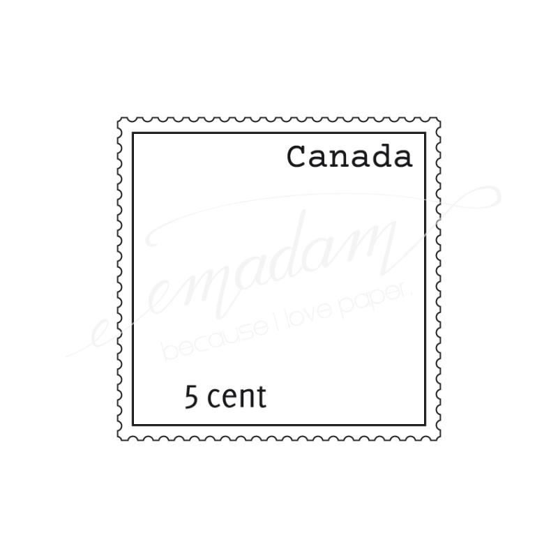 Rubber stamp - Post stamp frame canada