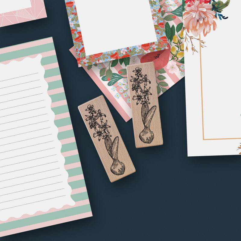 Preview: Rubber stamp - Hyacinth flower with bulb