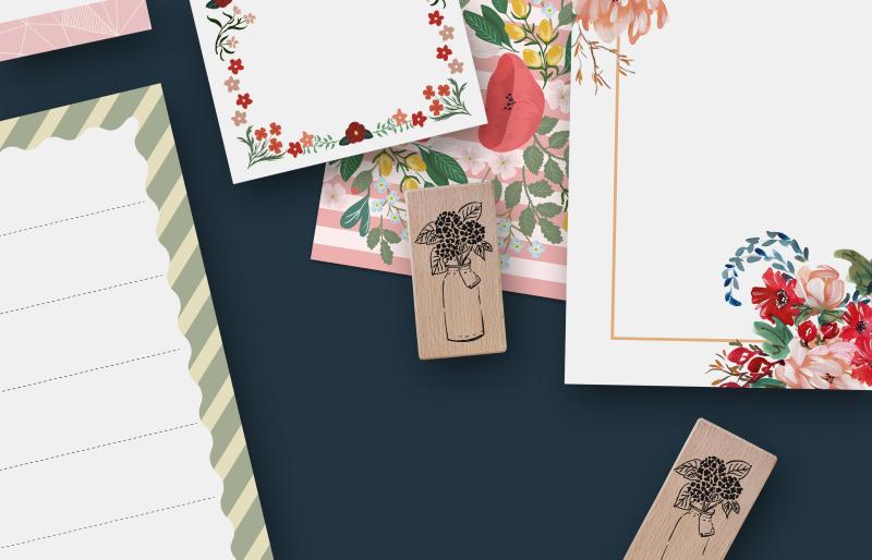 Preview: Stempel - Hortensien in Krug