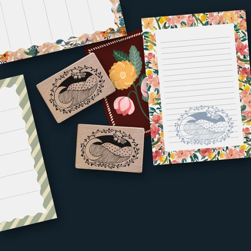 Preview: Stempel - Landschaft mit Mond