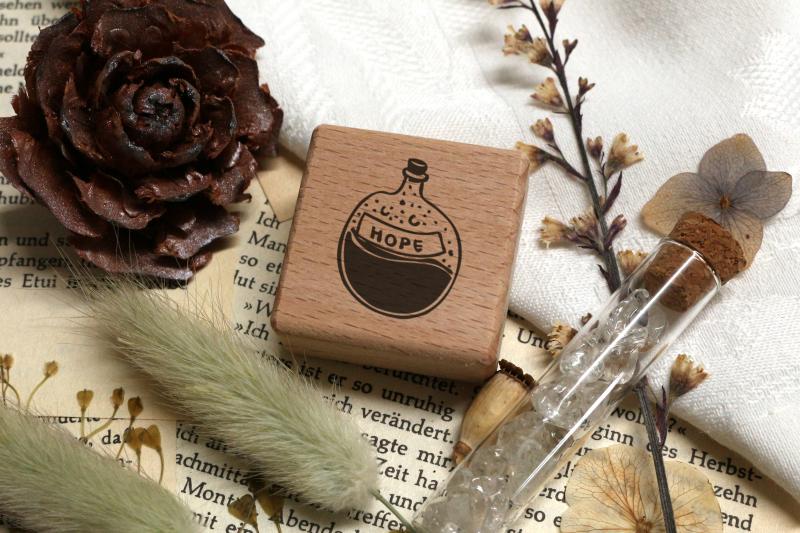 Rubber stamp - Flask "Hope"