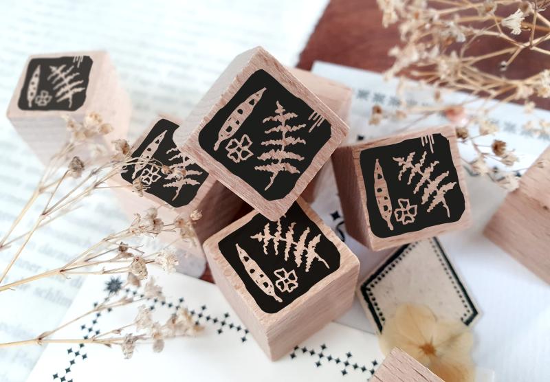 Rubber stamp - Leaves collection