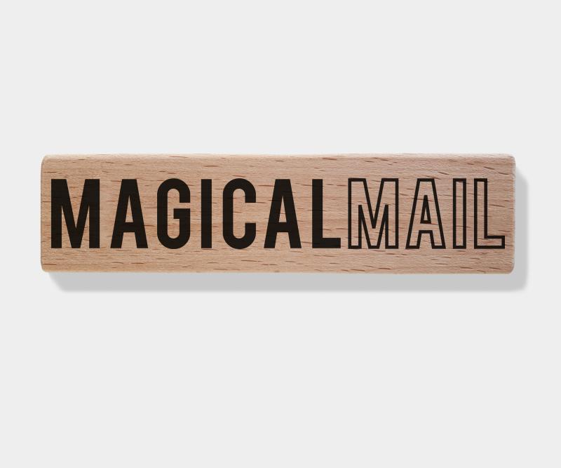 Rubber stamp - MAGICAL MAIL