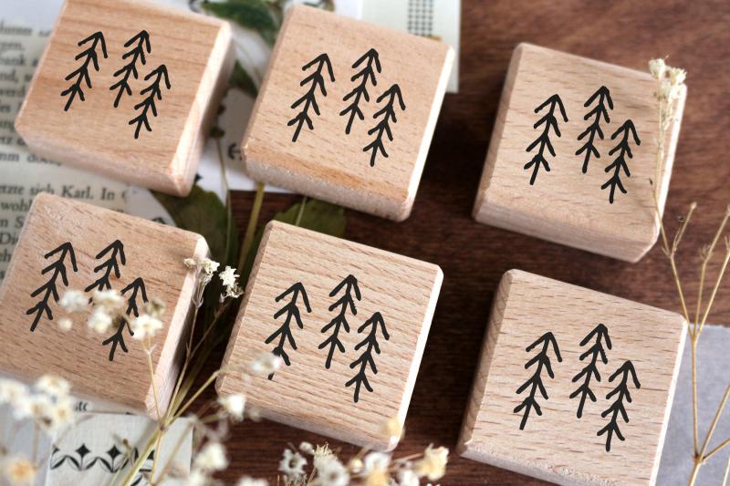 rubber stamp_forest
