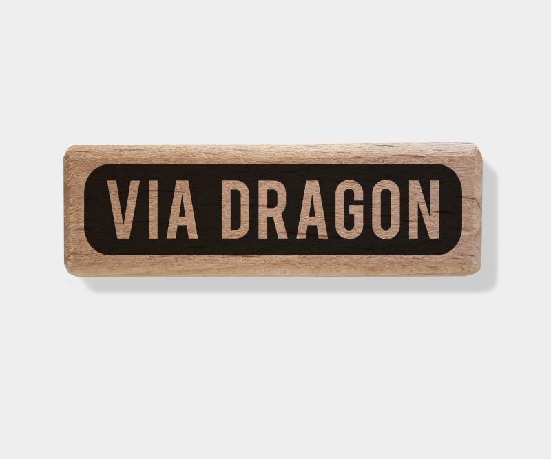 Rubber stamp - VIA DRAGON