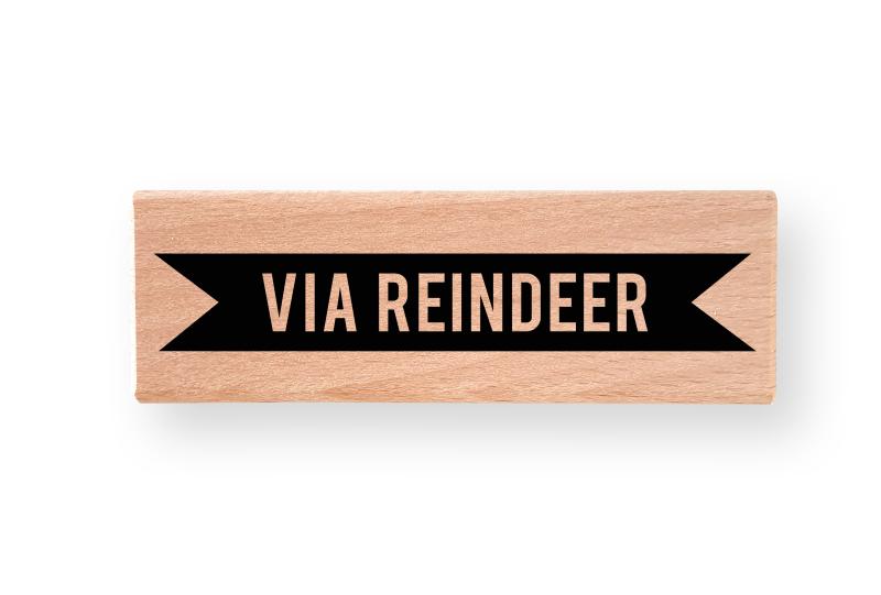 Rubber stamp - VIA REINDEER