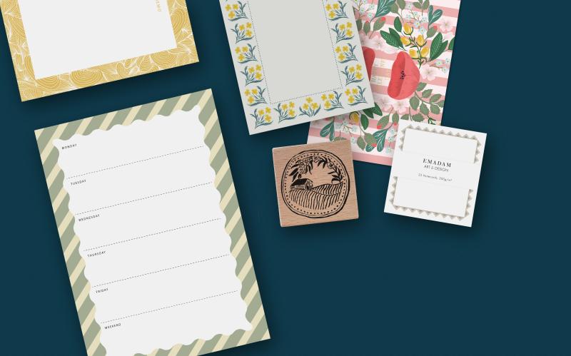 Preview: Stempel - Farmhaus auf einem Hügel