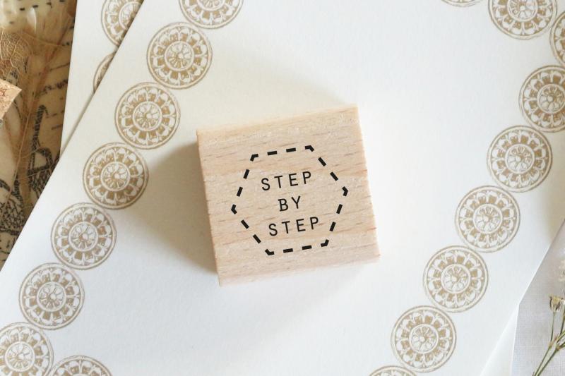 Rubber stamp - Step by step