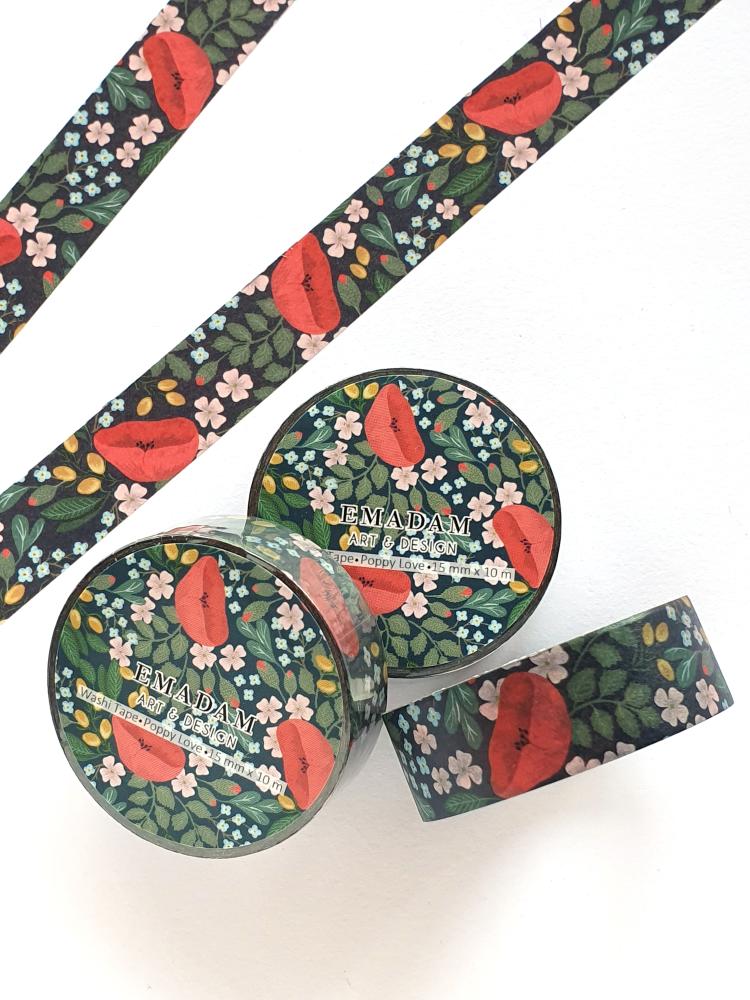 Washi Tape - Poppy Love