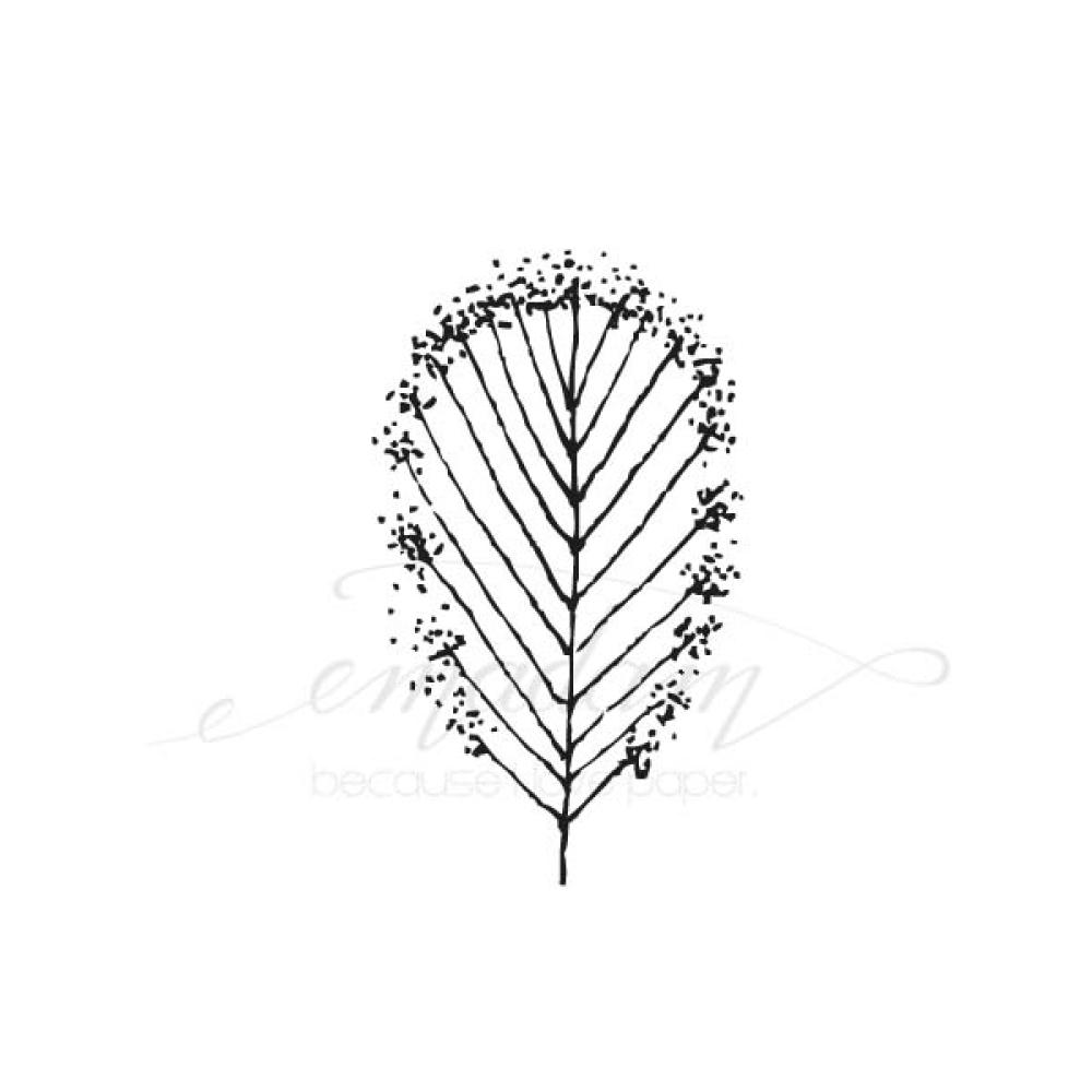 Stamp - feather-leaf
