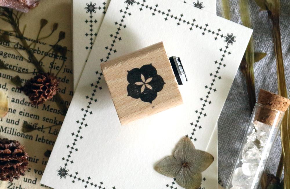 Rubber stamp - Flower-duo