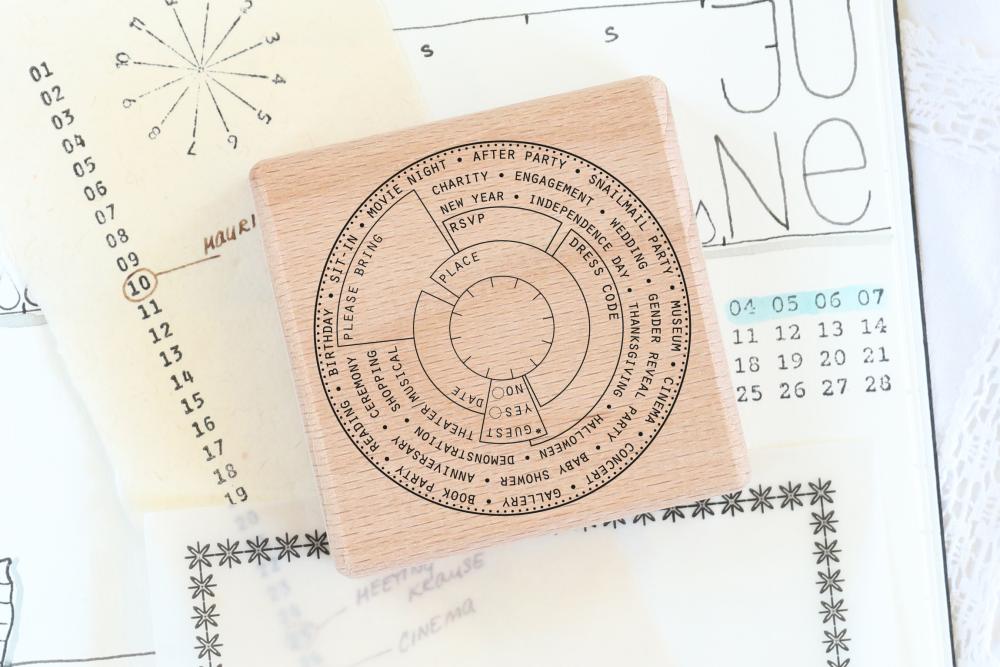 rubber stamp save the date for birthday invitations, marriage invitations and all events